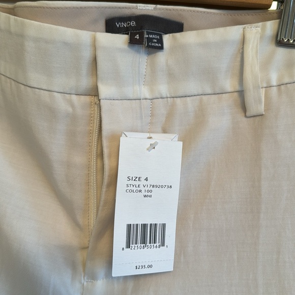 NWT - Antique white ankle pants, elasticized cuffs, cotton/cupro blend, sz 4 - Picture 5 of 5